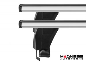 Alfa Romeo Giulia Roof Rack Cross Bars - for models w/o factory roof rails - Silver